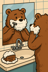 Shaving with Grizzly Bar