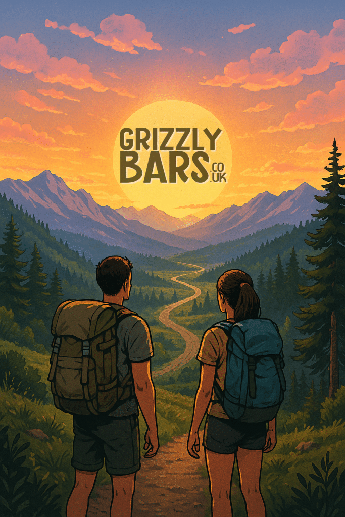Grizzly Bars Backpackers Sunset